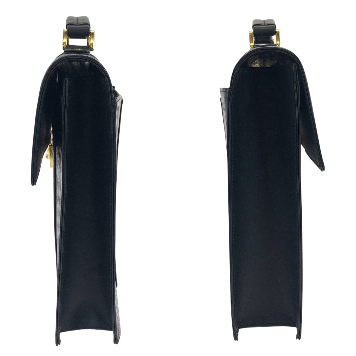 18335
Gianni Versace ジャンニ ヴェルサーチ ヴィンテージ サンバースト ブラック 黒 ゴールド金具 レザー ビジネスバッグ ブリーフケース ハンドバッグ  メンズ A77