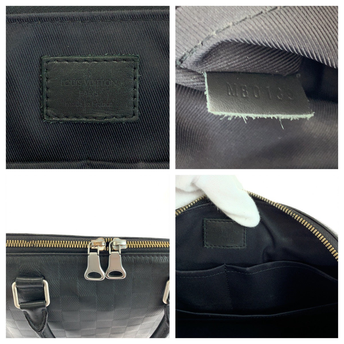 18341
LOUIS VUITTON ルイヴィトン ダミエ アンフィニ  アヴェニュー ブラック 黒 シルバー金具 レザー N41019 ビジネスバッグ ハンドバッグ  メンズ AB68