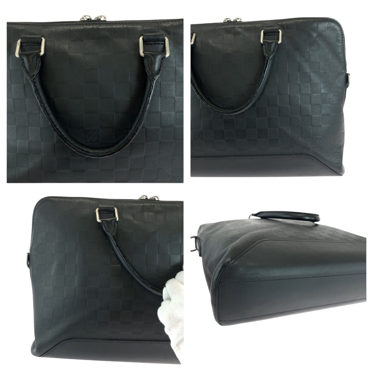 18341
LOUIS VUITTON ルイヴィトン ダミエ アンフィニ  アヴェニュー ブラック 黒 シルバー金具 レザー N41019 ビジネスバッグ ハンドバッグ  メンズ AB68