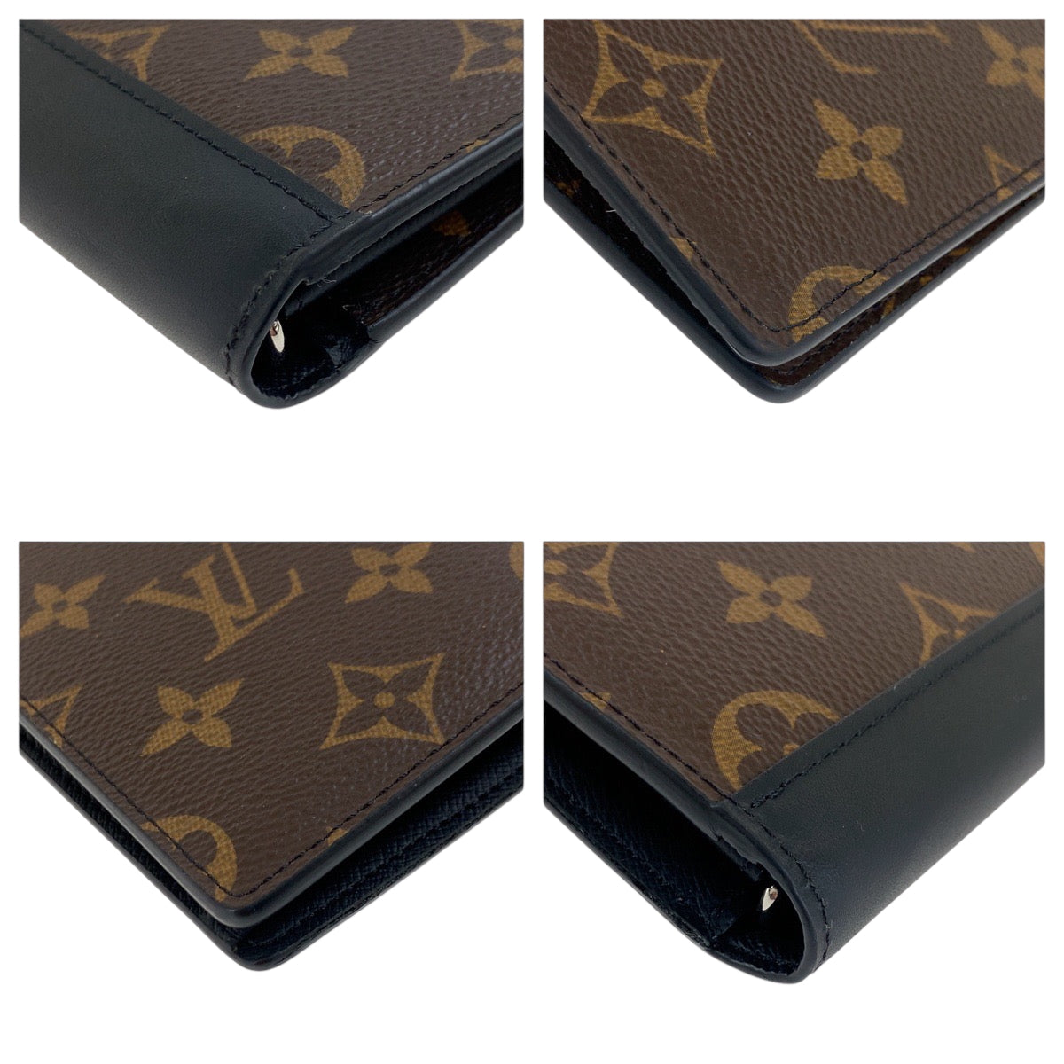 18343
LOUIS VUITTON ルイヴィトン モノグラム マカサー ポルトフォイユ ブラザ ブラウン ブラック シルバー金具 PVC M69410 長財布 ロングウォレット  メンズ A58