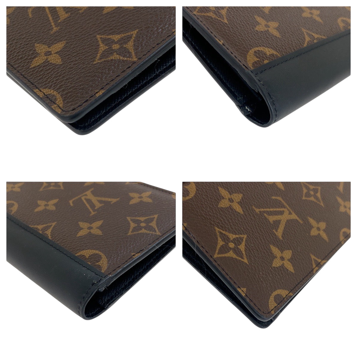 18343
LOUIS VUITTON ルイヴィトン モノグラム マカサー ポルトフォイユ ブラザ ブラウン ブラック シルバー金具 PVC M69410 長財布 ロングウォレット  メンズ A58