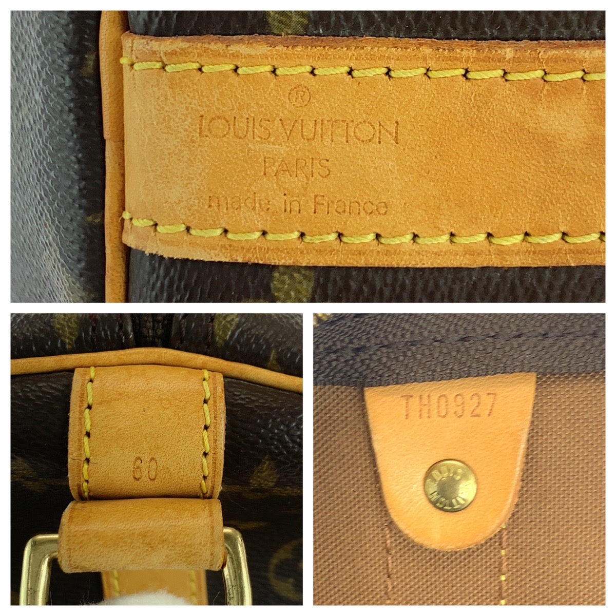 18345
LOUIS VUITTON ルイヴィトン モノグラム キーポル60 バンドリエール ブラウン ゴールド金具 PVC M41412 ショルダーバッグ ボストンバッグ 2way  レディース AB84