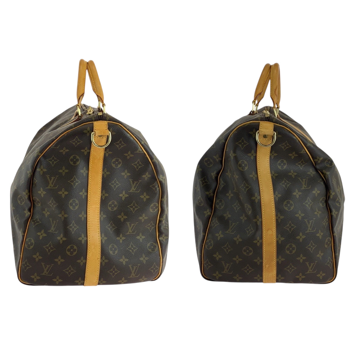 18345
LOUIS VUITTON ルイヴィトン モノグラム キーポル60 バンドリエール ブラウン ゴールド金具 PVC M41412 ショルダーバッグ ボストンバッグ 2way  レディース AB84