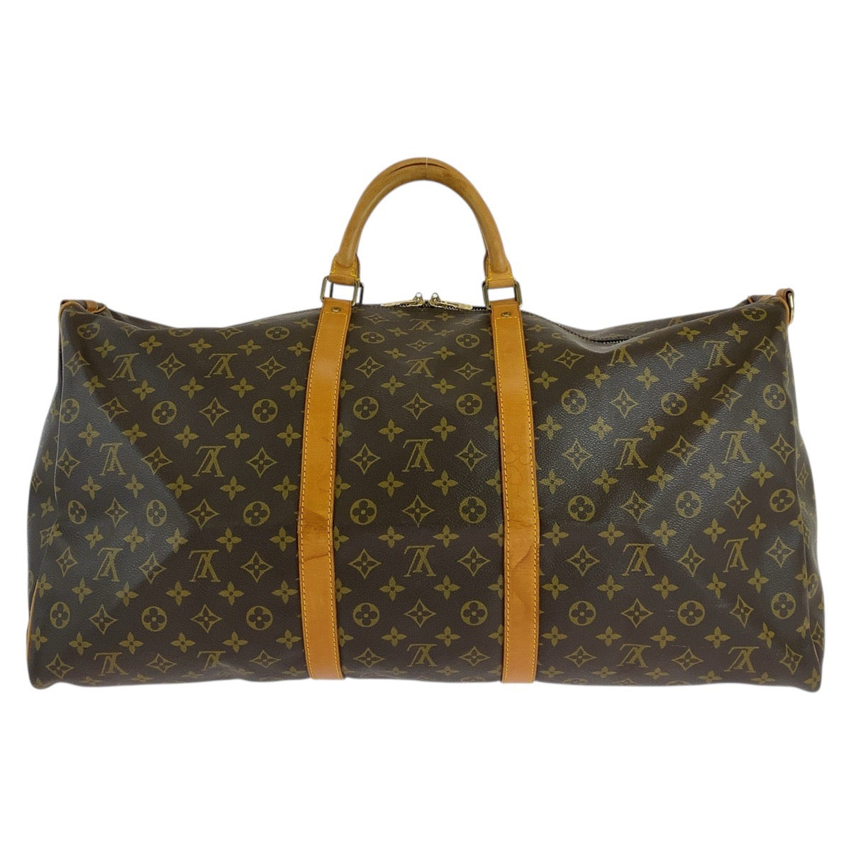 18346
LOUIS VUITTON ルイヴィトン モノグラム キーポル バンドリエール60 ブラウン ゴールド金具 PVC / レザー M41412 ボストンバッグ ショルダーバッグ 2way メンズ AB76