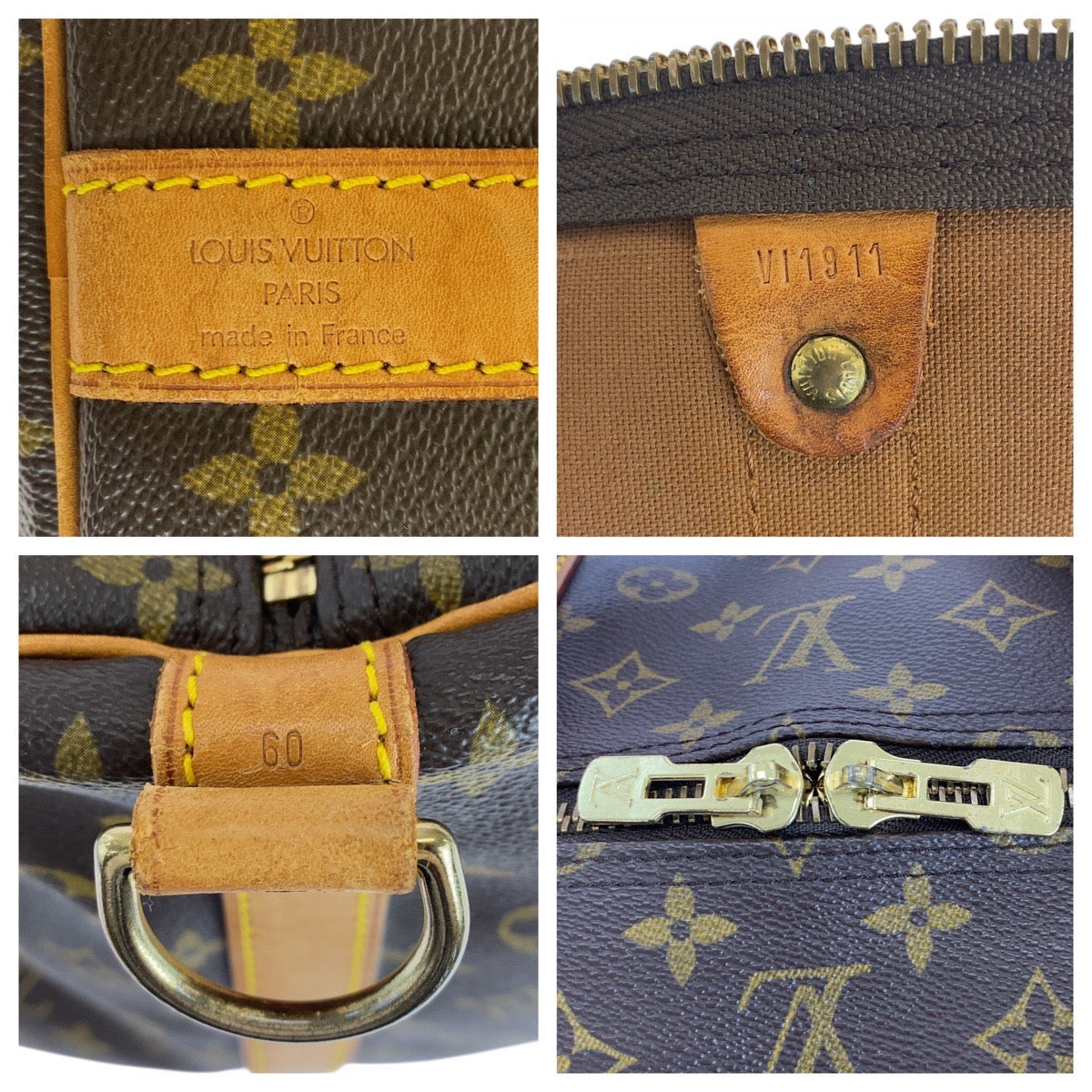 18346
LOUIS VUITTON ルイヴィトン モノグラム キーポル バンドリエール60 ブラウン ゴールド金具 PVC / レザー M41412 ボストンバッグ ショルダーバッグ 2way メンズ AB76