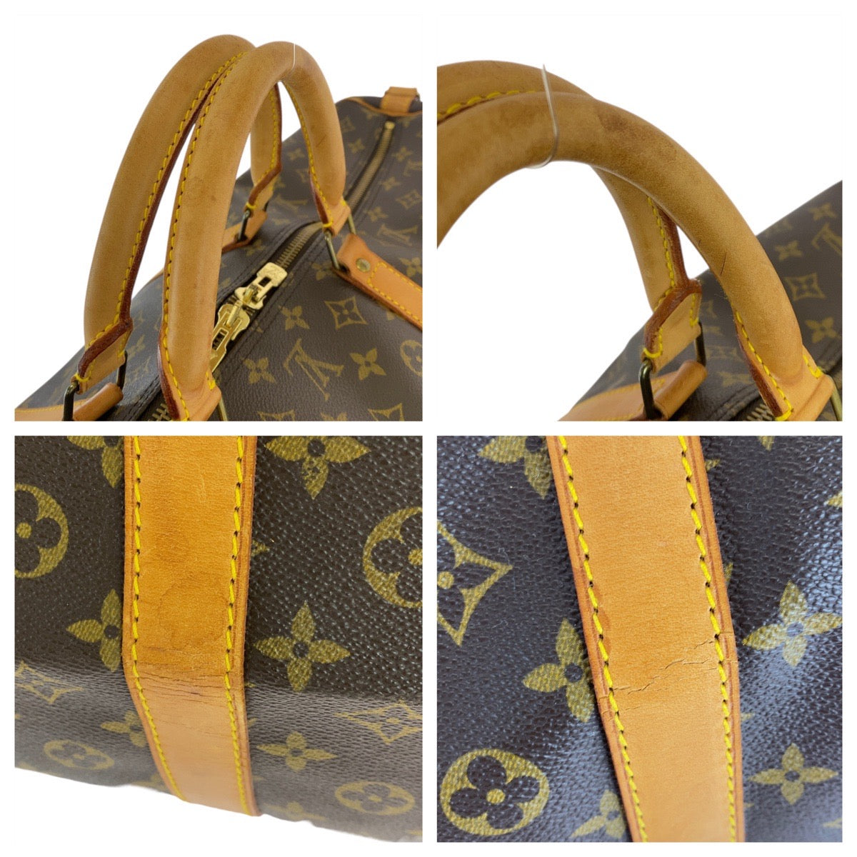 18346
LOUIS VUITTON ルイヴィトン モノグラム キーポル バンドリエール60 ブラウン ゴールド金具 PVC / レザー M41412 ボストンバッグ ショルダーバッグ 2way メンズ AB76