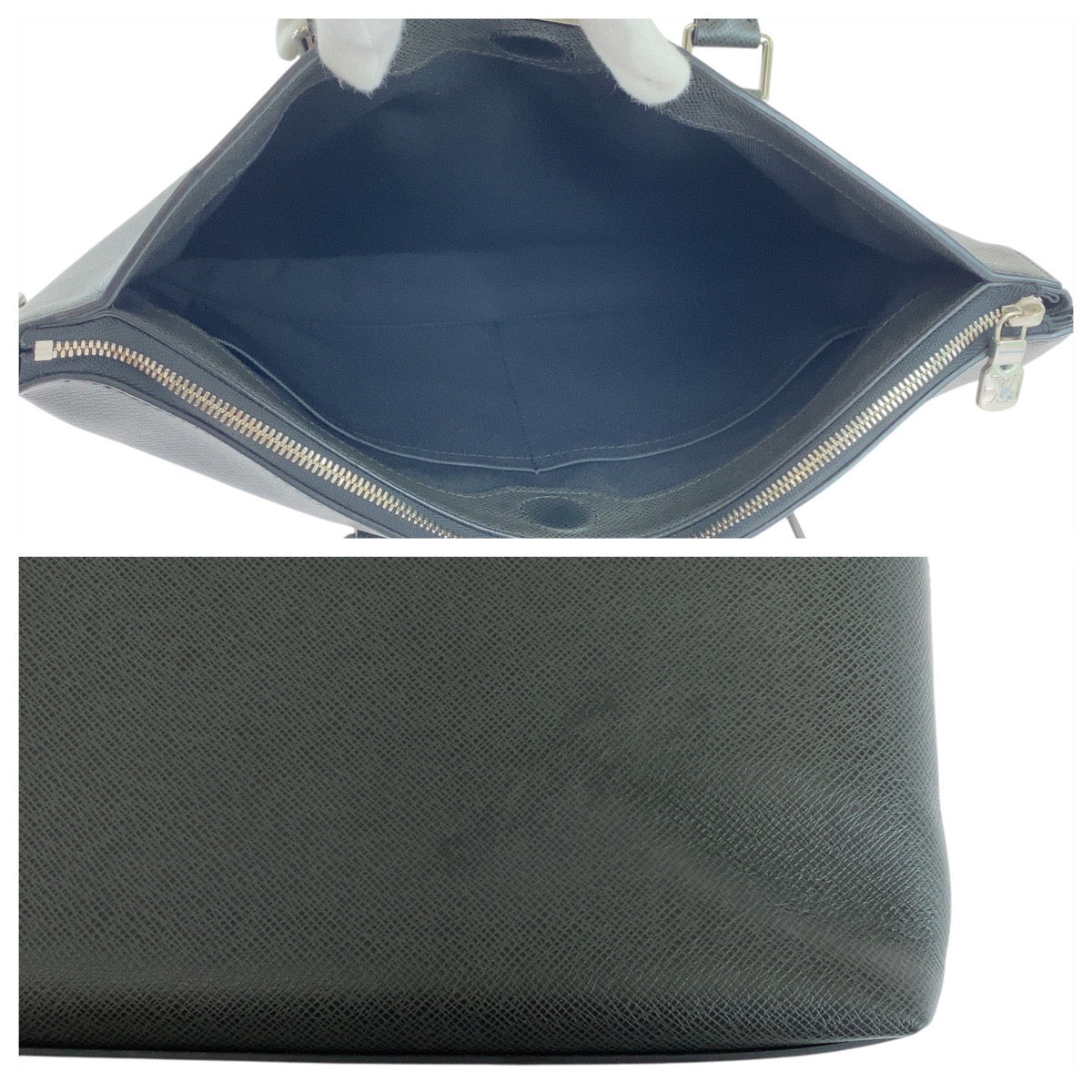 18347
LOUIS VUITTON ルイヴィトン タイガ アントン ブラック 黒 シルバー金具 レザー M33416 ビジネスバッグ ブリーフケース  メンズ ABP84