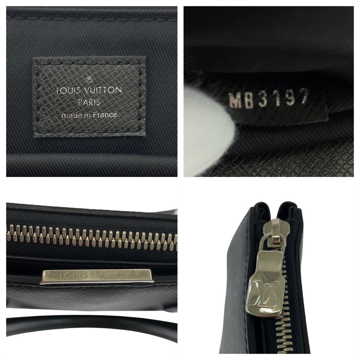 18347
LOUIS VUITTON ルイヴィトン タイガ アントン ブラック 黒 シルバー金具 レザー M33416 ビジネスバッグ ブリーフケース  メンズ ABP84