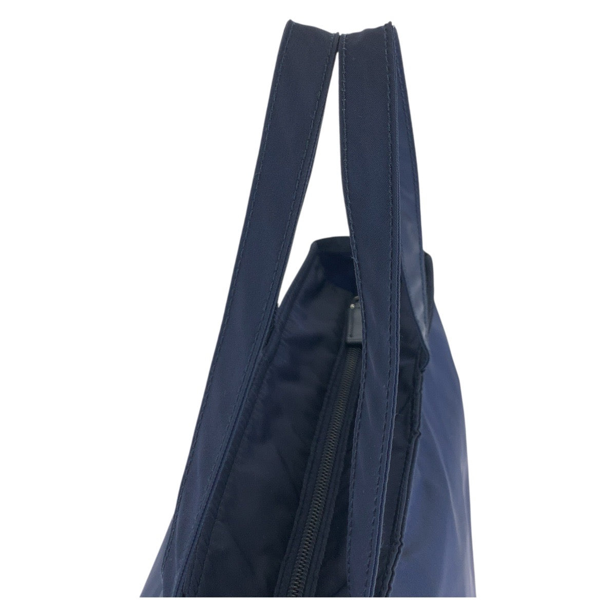 18348
PRADA プラダ テスート 三角ロゴプレート ネイビー シルバー金具 ナイロン トートバッグ ショルダーバッグ 2way レディース A54