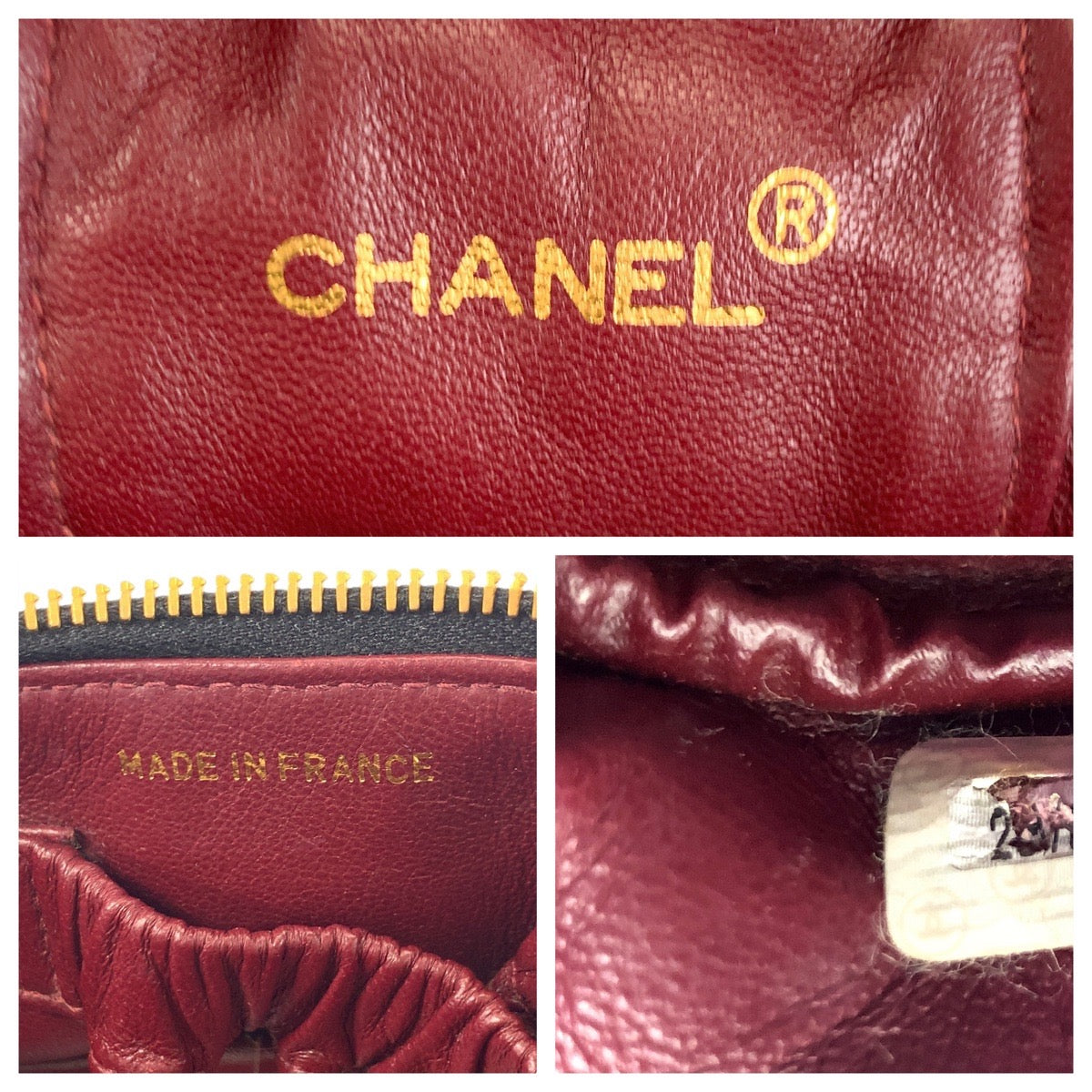 18350
CHANEL シャネル ヴィンテージ マトラッセ ブラック 黒 ゴールド金具 ラムスキン ハンドバッグ バニティバッグ レディース ABP98