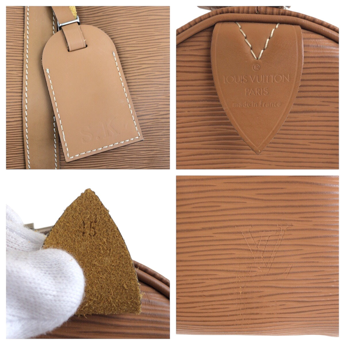 18352
LOUIS VUITTON ルイヴィトン エピ キーポル45  男女兼用 キャネル シルバー金具 エピレザー ボストンバッグ  レディース ABP68