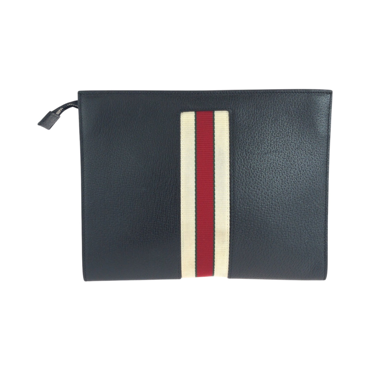 18370
GUCCI グッチ ウェブストライプ ブラック 黒 ホワイト シルバー金具 レザー 475316 クラッチバッグ セカンドバッグ  メンズ