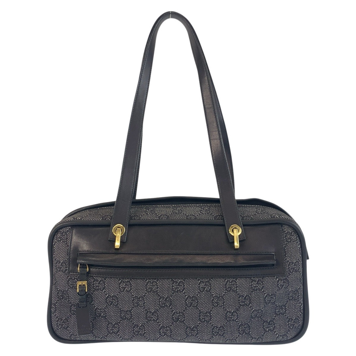 18372
GUCCI グッチ ブラック ゴールド金具 GGキャンバス / レザー 92729 ショルダーバッグ  レディース AB