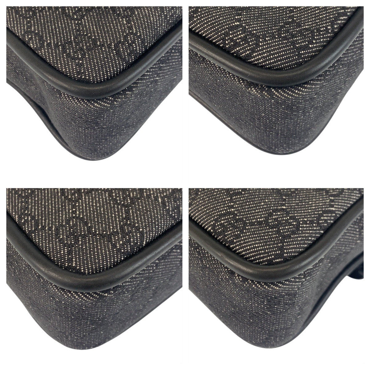 18372
GUCCI グッチ ブラック ゴールド金具 GGキャンバス / レザー 92729 ショルダーバッグ  レディース AB