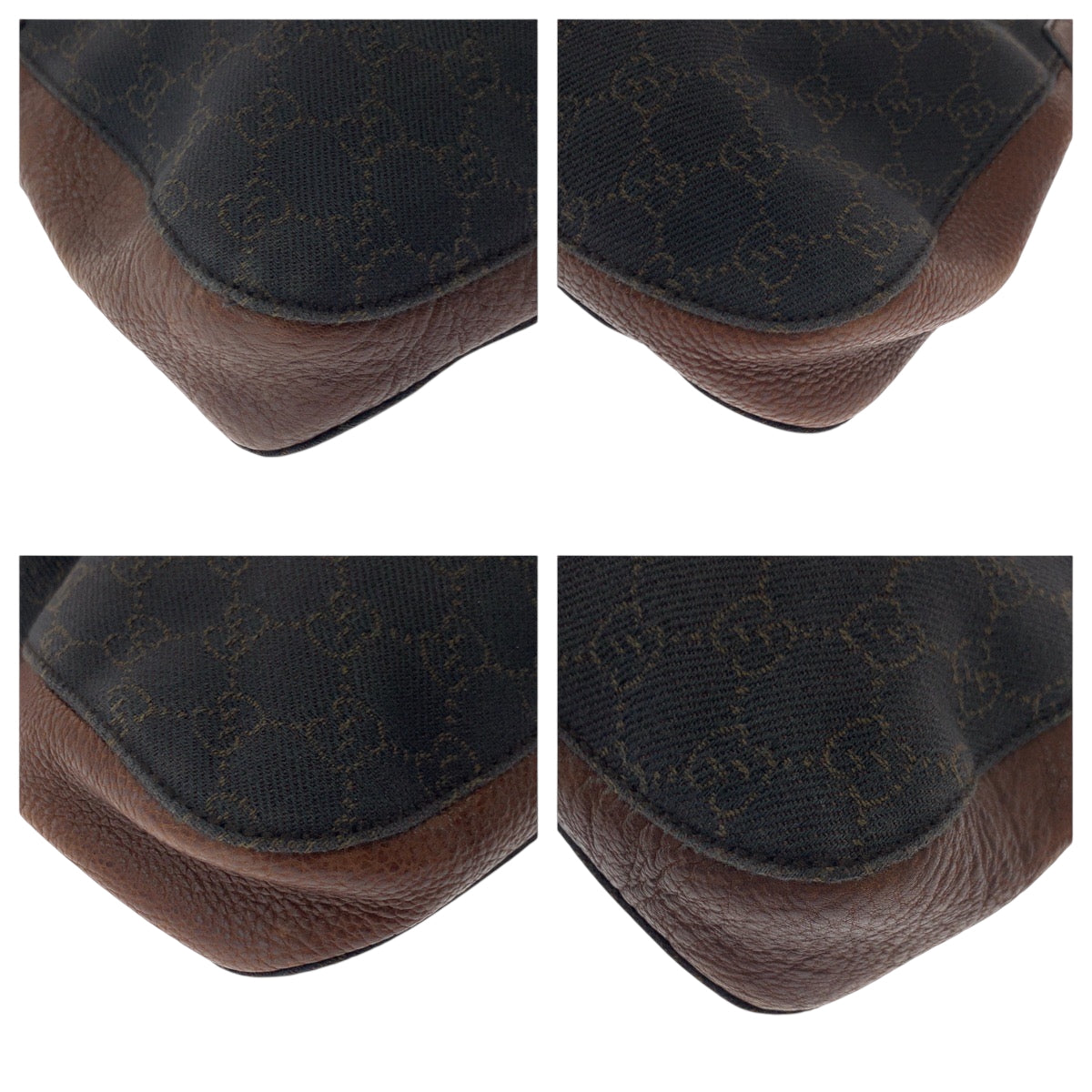 18374
GUCCI グッチ ホースビット ブラウン ブラック金具 GGキャンバス 101975 ショルダーバッグ 肩掛け  レディース ABP40
