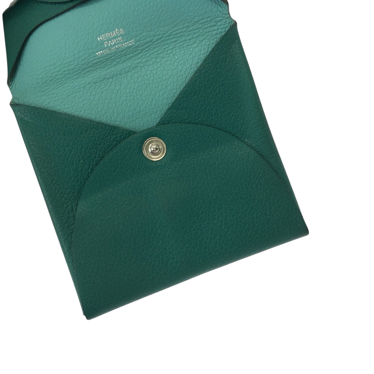 18378
HERMES エルメス バスティア ヴェルソ グリーン シェーブル コインケース 小銭入れ D刻印  レディース ABP22