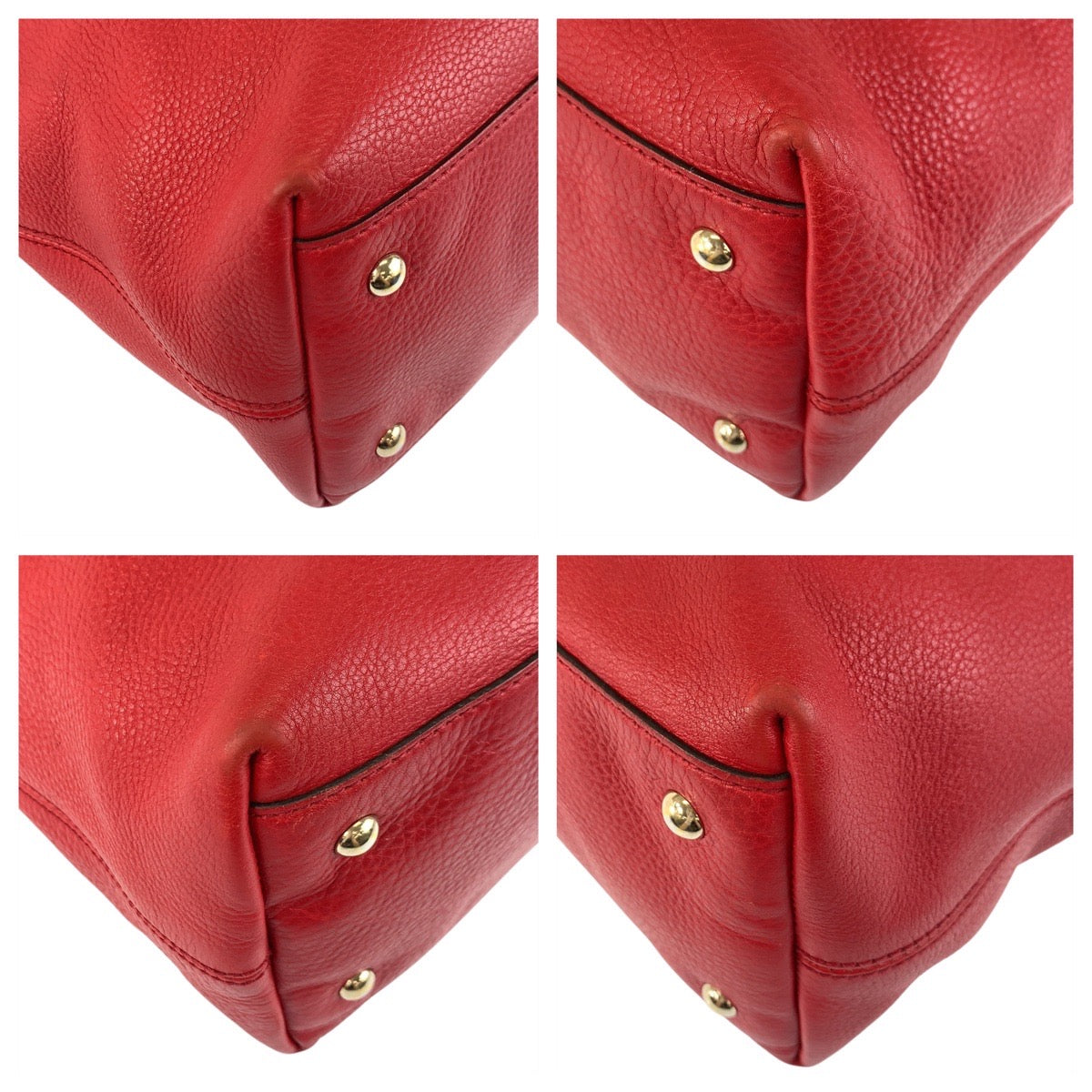 18380
GUCCI グッチ ソーホー レッド ゴールド金具 レザー 282303 トートバッグ ハンドバッグ レディース ABP68