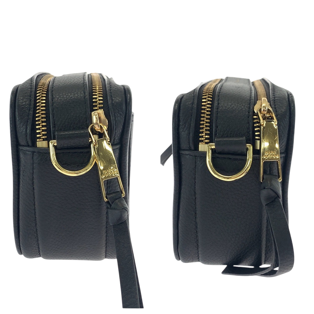 18383
MARC BY MARC JACOBS マークバイマークジェイコブス ブラック 黒 ゴールド金具 レザー M0016805 ショルダーバッグ ポシェット  レディース AB21