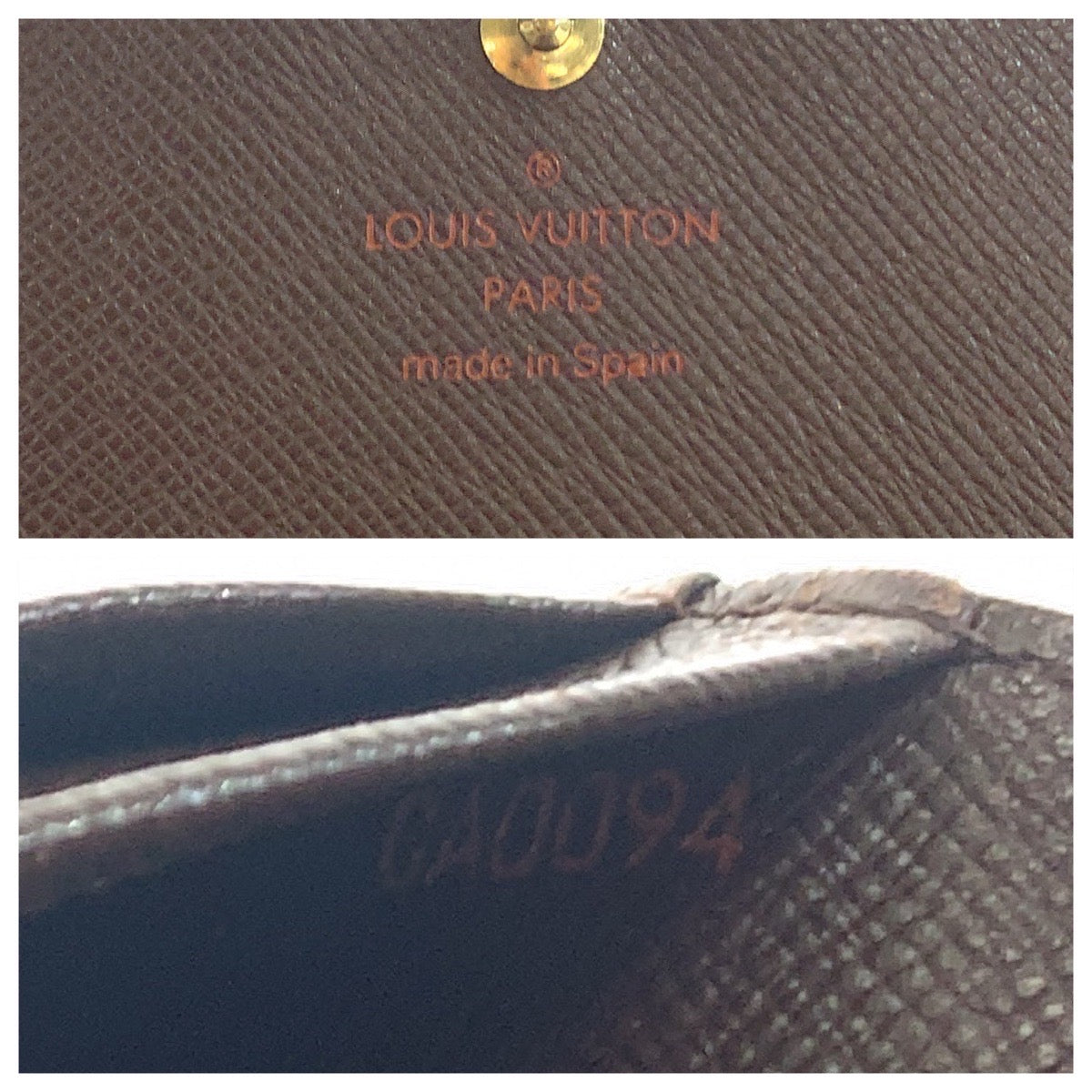 18388
LOUIS VUITTON ルイヴィトン ダミエ L字ジップ ポルトモネ ビエ トレゾール ブラウン ゴールド金具 PVC N61730 折財布 コンパクトウォレット レディース ABP30