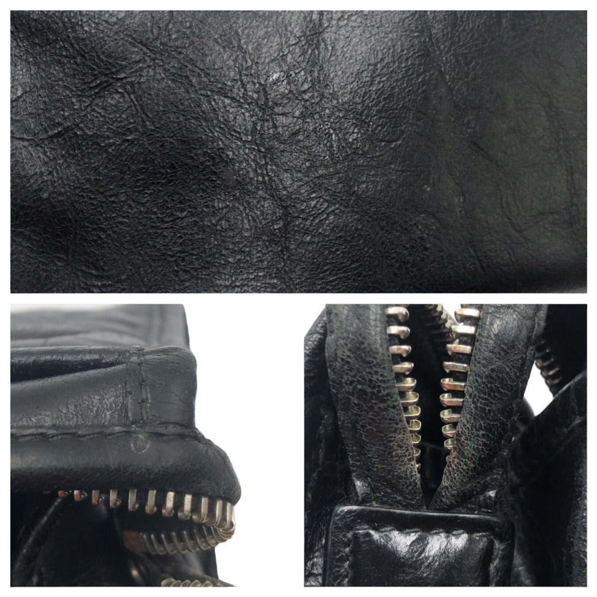 18396
GUCCI グッチ インターロッキング ブラック レザー クラッチバッグ セカンドバッグ  メンズ ABP30