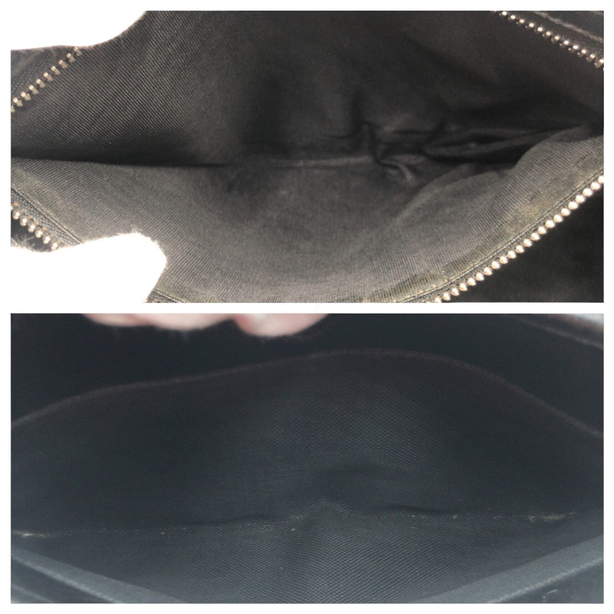 18396
GUCCI グッチ インターロッキング ブラック レザー クラッチバッグ セカンドバッグ  メンズ ABP30