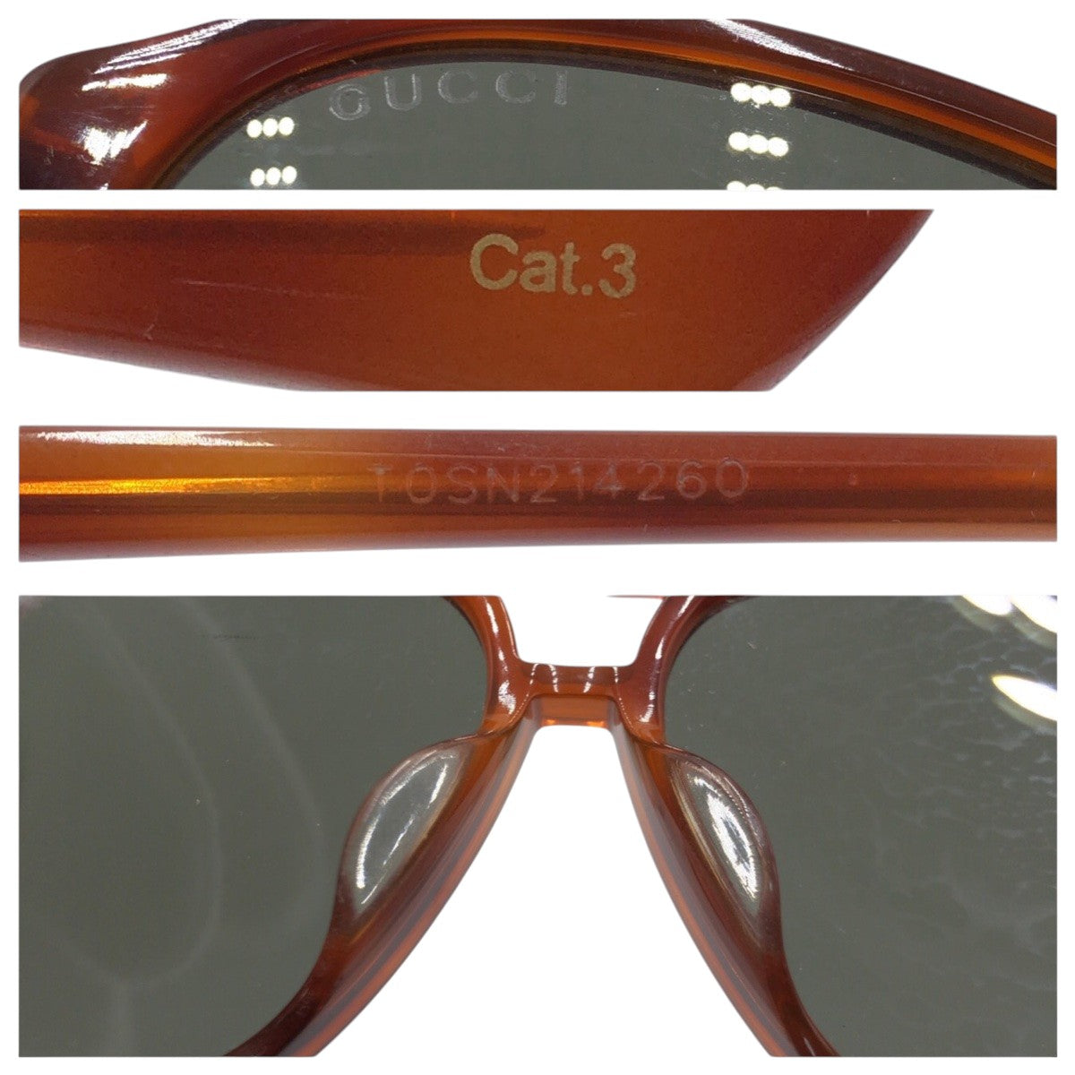 18402
GUCCI グッチ ブラウン プラスチック GG0016 SA 004 59□13 145 サングラス ティアドロップ  メンズ AB27