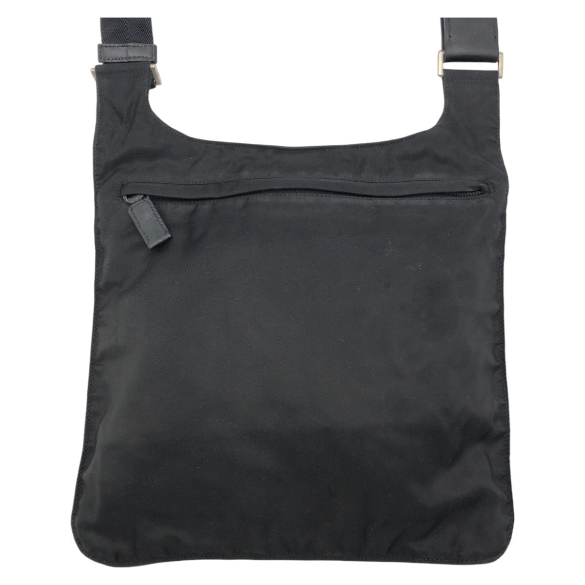 18403
PRADA プラダ テスート 三角ロゴプレート ブラック 黒 ナイロン ショルダーバック メッセンジャーバッグ  レディース AB34