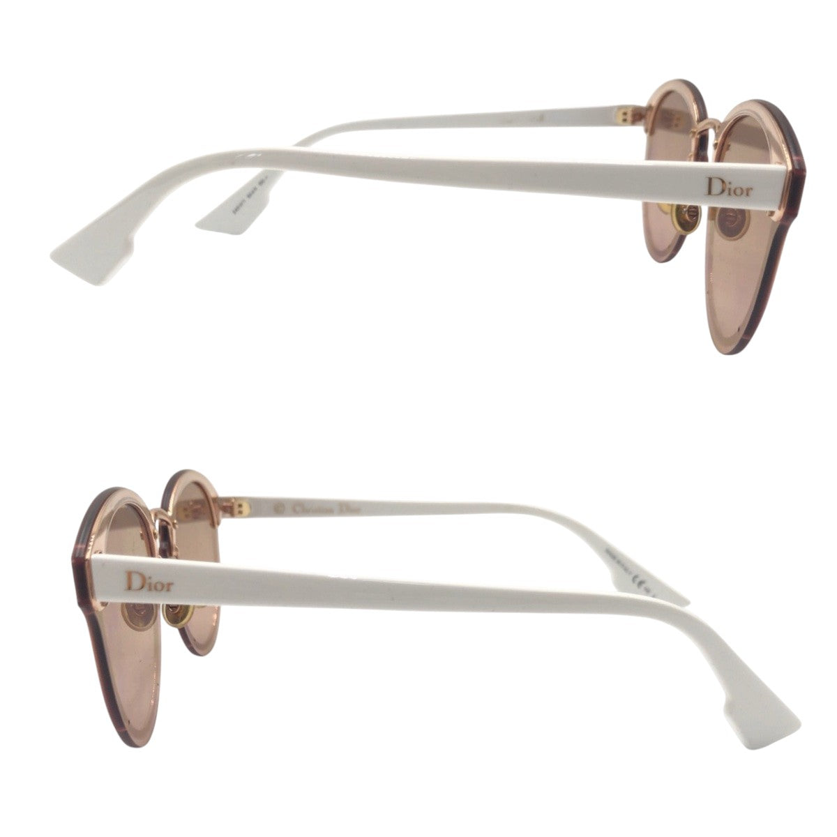18410
Dior ディオール ミラー ブラウン ホワイト メタル HS3 24SWO 6511 150 サングラス 男女兼用 ウェリントン  レディース ABP18