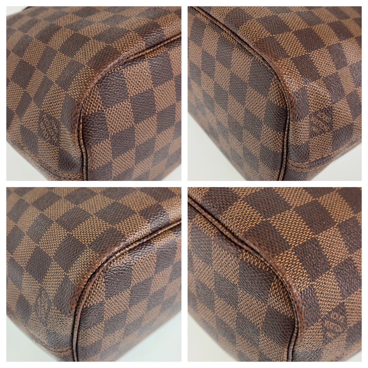 18418
LOUIS VUITTON ルイヴィトン ダミエ ネヴァーフルPM ポーチ付き ブラウン ゴールド金具 PVC N41359 ショルダーバッグ トートバッグ  レディース