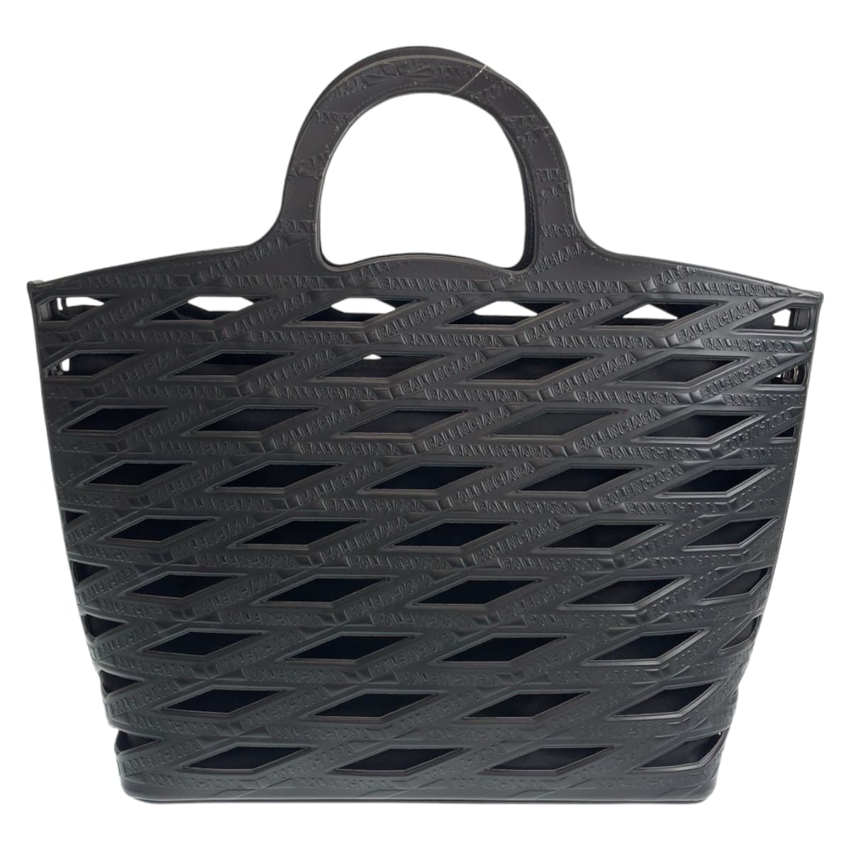 18420
BALENCIAGA バレンシアガ ネオバスケット ブラック PVC 626111 トートバッグ ショルダーバッグ 男女兼用 メンズ SA105