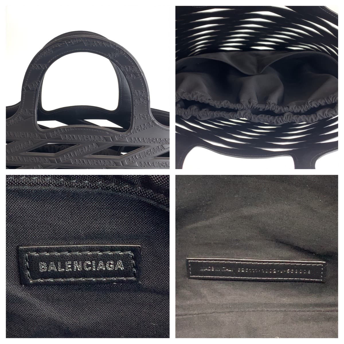 18420
BALENCIAGA バレンシアガ ネオバスケット ブラック PVC 626111 トートバッグ ショルダーバッグ 男女兼用 メンズ SA105