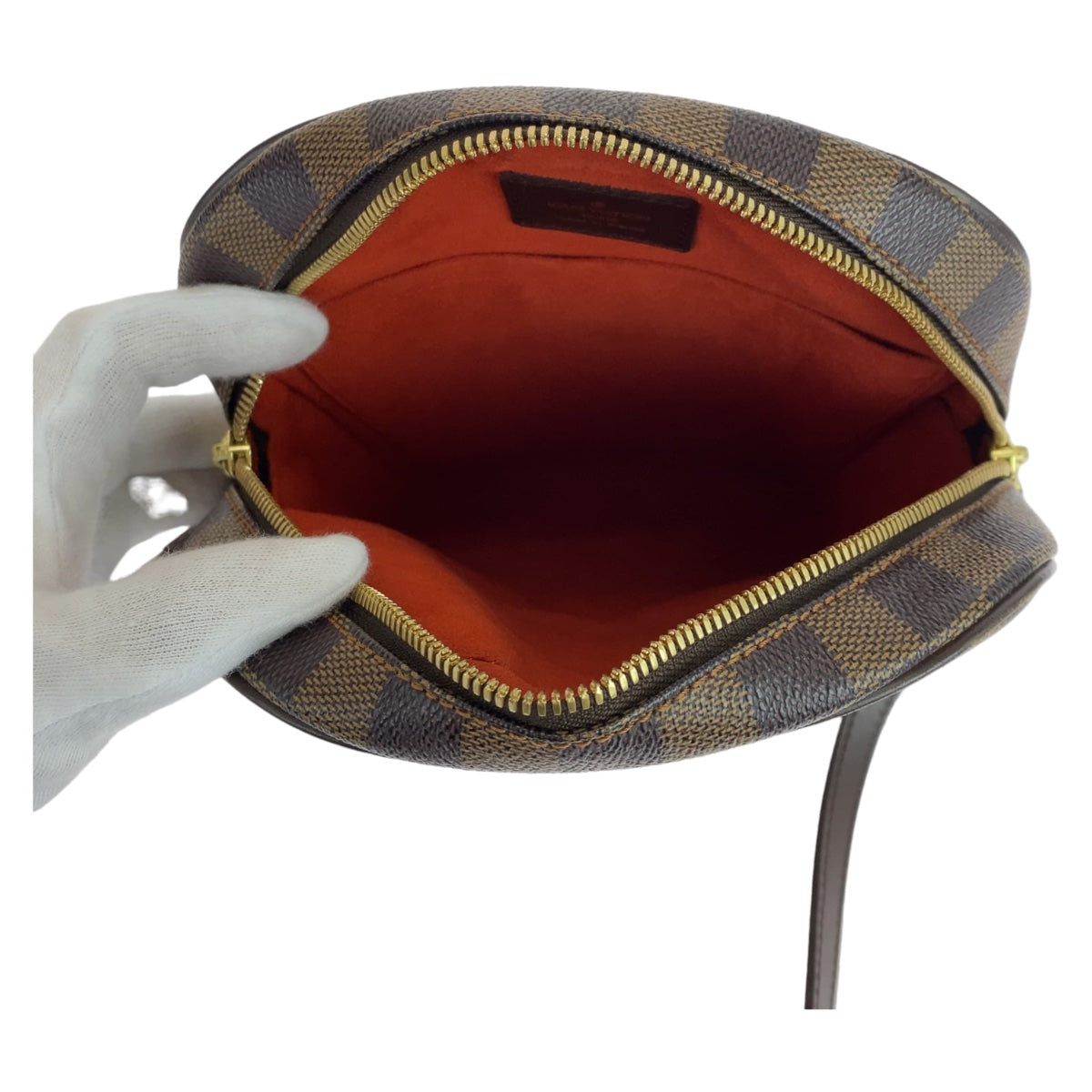 18421
LOUIS VUITTON ルイヴィトン ダミエ イパネマPM 男女兼用 ブラウン ゴールド金具 PVC N51294 斜め掛け ショルダーバッグ ポシェット  レディース A75