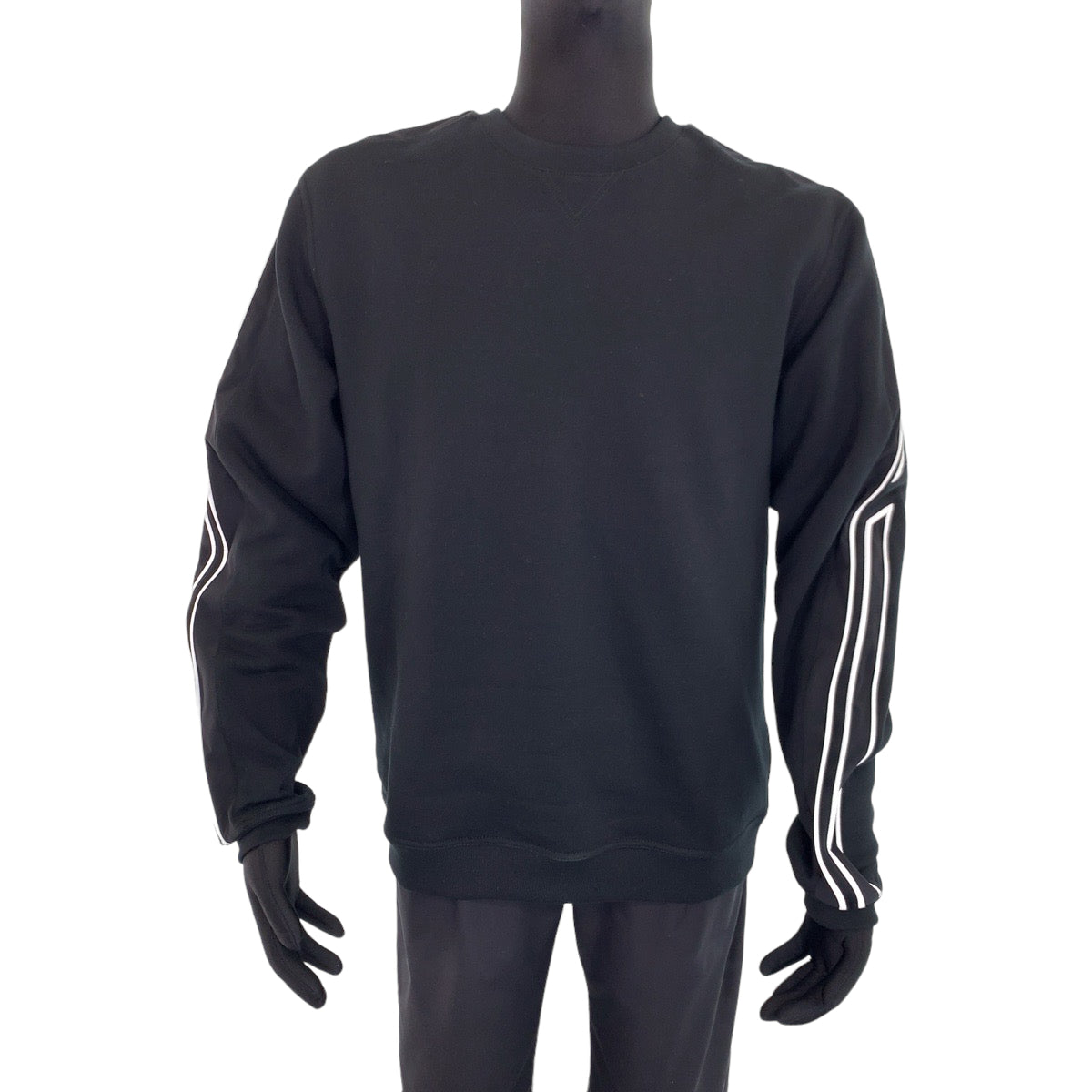 18423
HERMES エルメス 22AW RunH サイズL ブラック 黒 ホワイト 白 コットン H167515HA013XL トレーナー スウェット 裏起毛 メンズ SA85