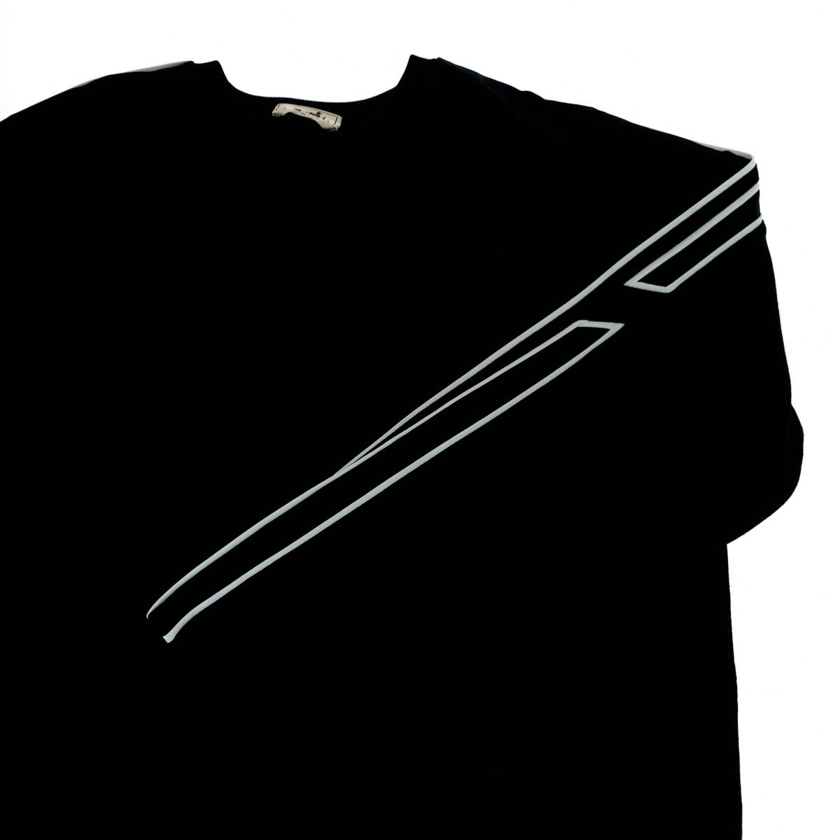 18423
HERMES エルメス 22AW RunH サイズL ブラック 黒 ホワイト 白 コットン H167515HA013XL トレーナー スウェット 裏起毛 メンズ SA85