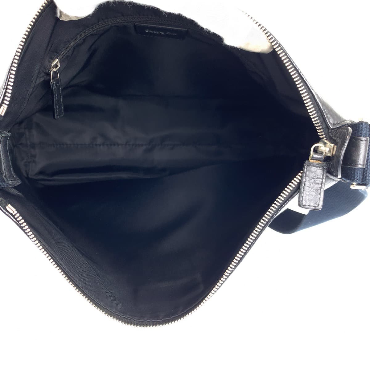 18427
Dior ディオール トロッター オブリーク ブラック 黒 シルバー金具 キャンバス / レザー ショルダーバック メッセンジャーバッグ レディース AB75