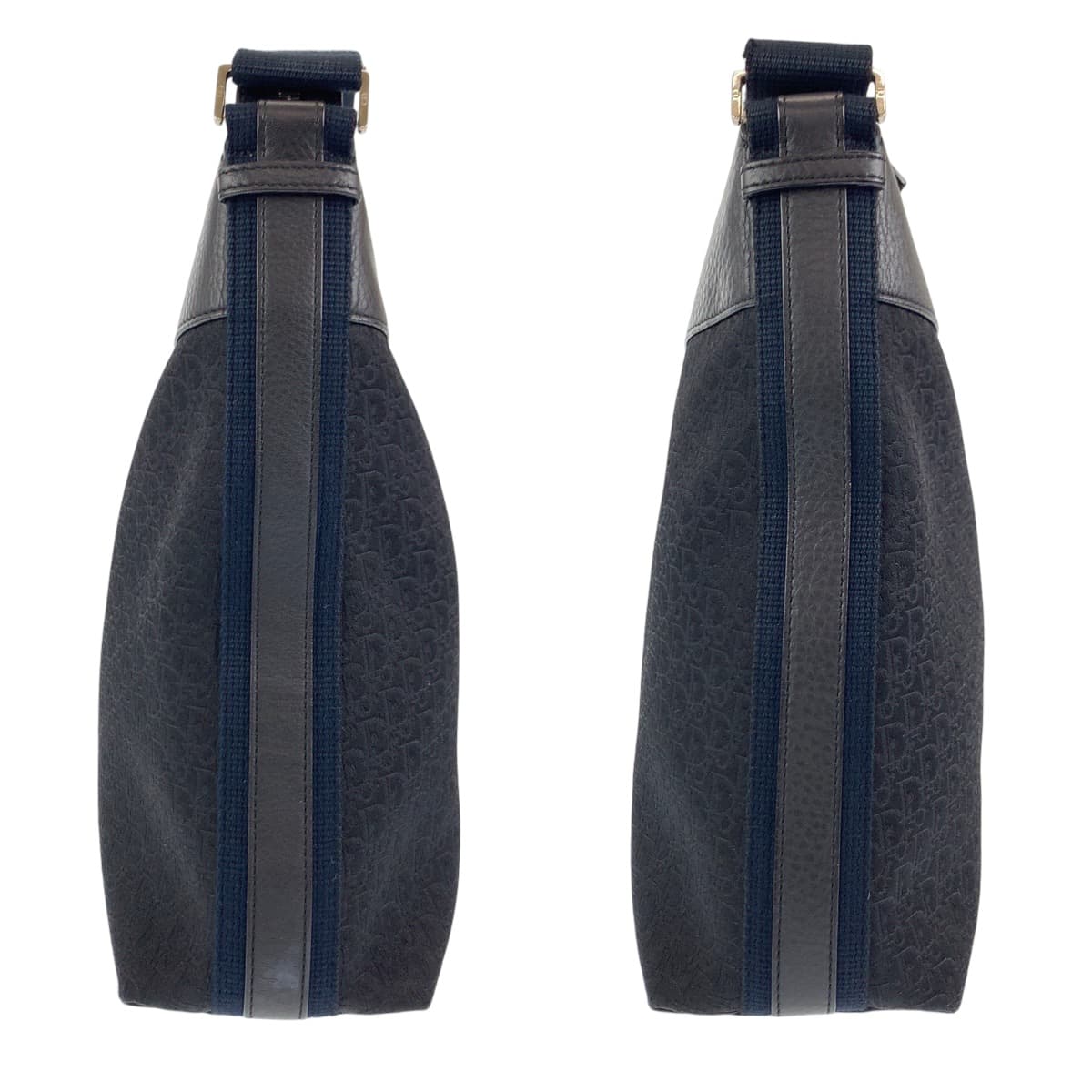 18427
Dior ディオール トロッター オブリーク ブラック 黒 シルバー金具 キャンバス / レザー ショルダーバック メッセンジャーバッグ レディース AB75