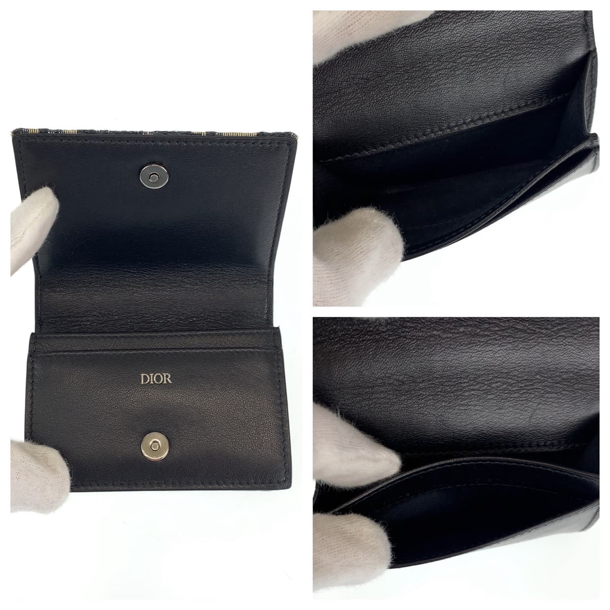 18428
Dior ディオール オブリーク トロッター ネイビー シルバー金具 キャンバス ショルダーバッグ ウェアラブルウォレット 斜め掛け ショルダーバッグ  レディース A62