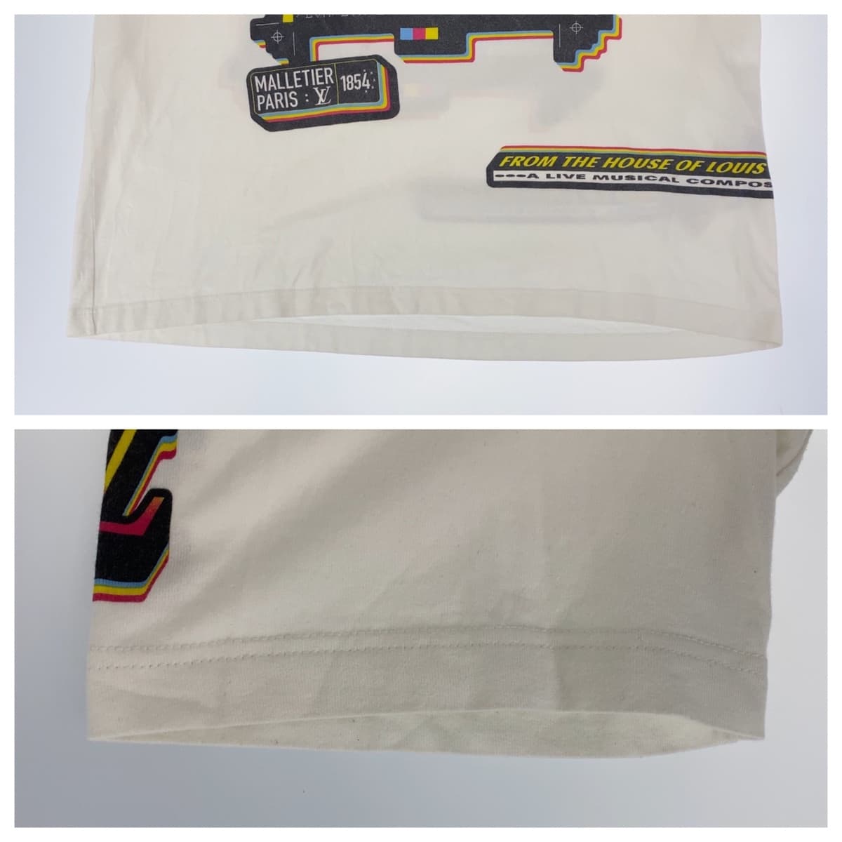 18430
LOUIS VUITTON ルイヴィトン ジャズフライヤー 23SS サイズXL ホワイト 白 マルチカラー コットン RM231M NPG HOY30W 半袖Ｔシャツ クルーネック  メンズ A55