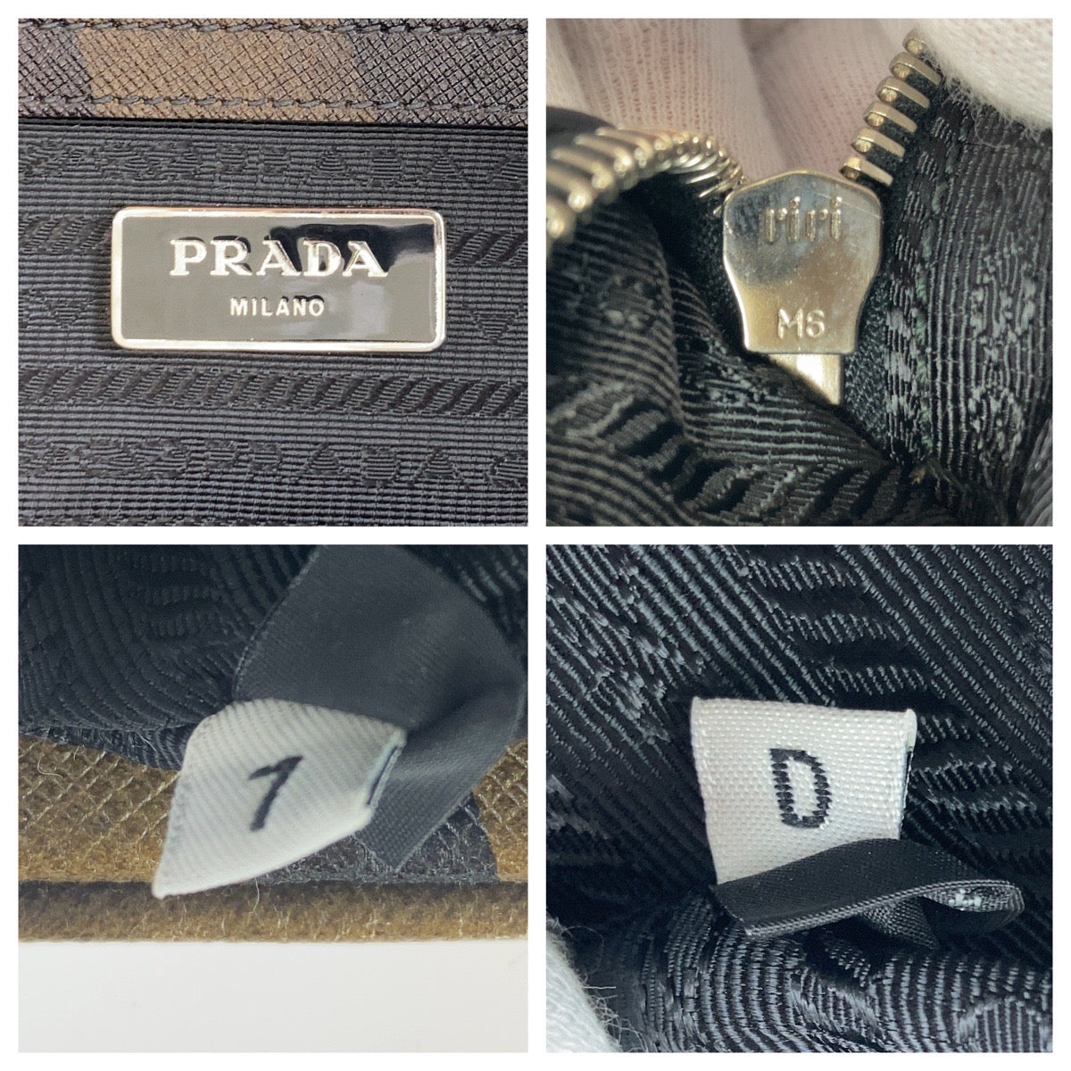18435
PRADA プラダ サフィアーノ カモフラ 迷彩 グリーン シルバー金具 レザー ビジネスバッグ ブリーフケース A4収納  メンズ