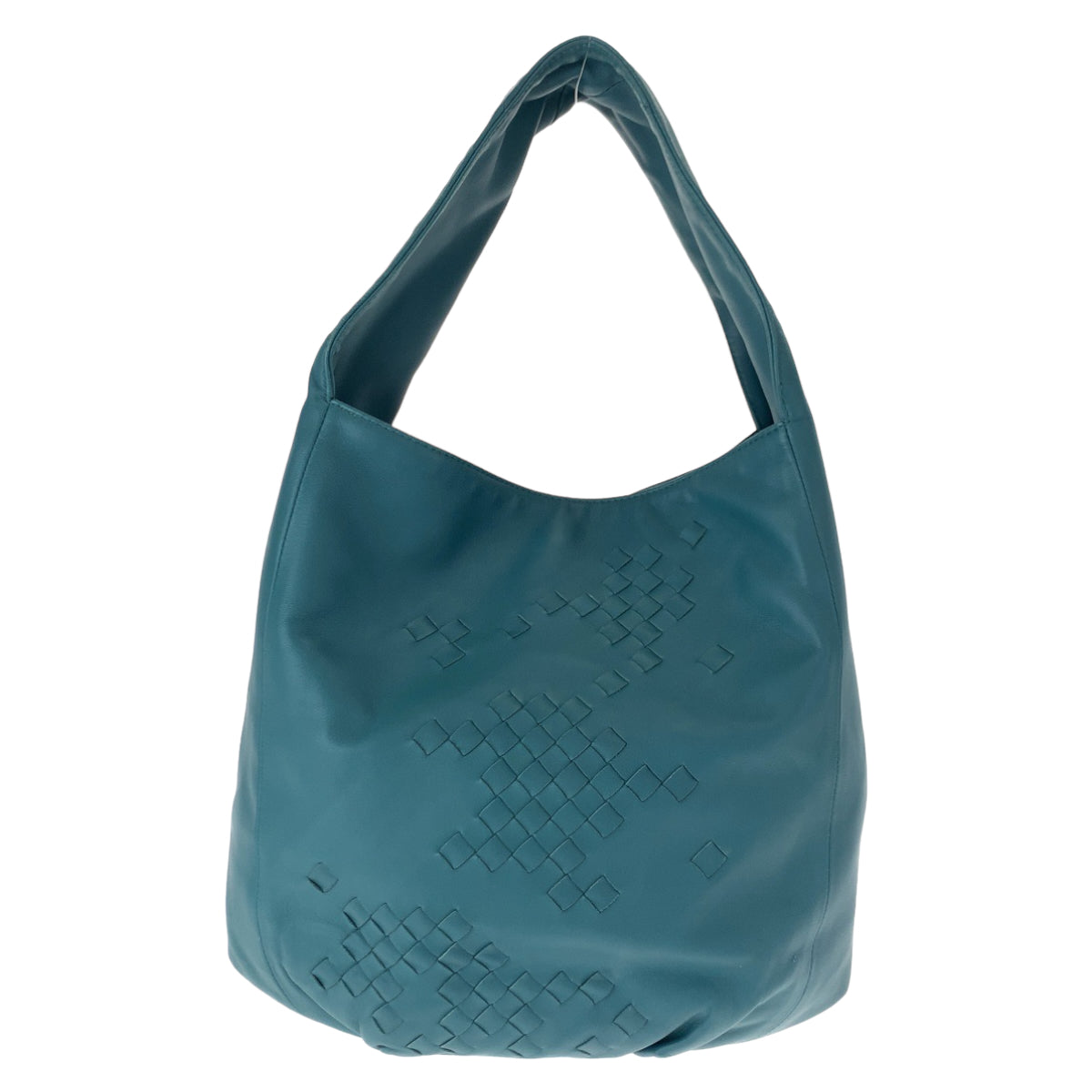 18436
BOTTEGAVENETA ボッテガヴェネタ イントレチャート ホーボー グリーン レザー 131673 ワンショルダーバッグ レディース A70