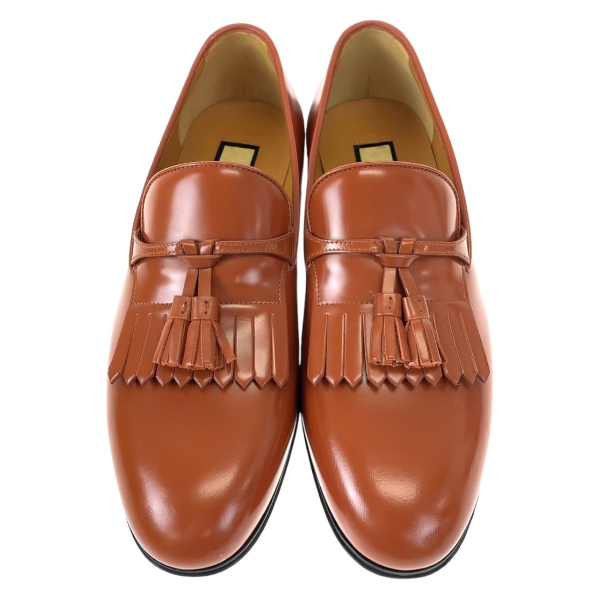 18439
GUCCI グッチ タッセル サイズ6 ブラウン 茶 レザー 714681 ローファー 革靴 ドレスシューズ メンズ S68