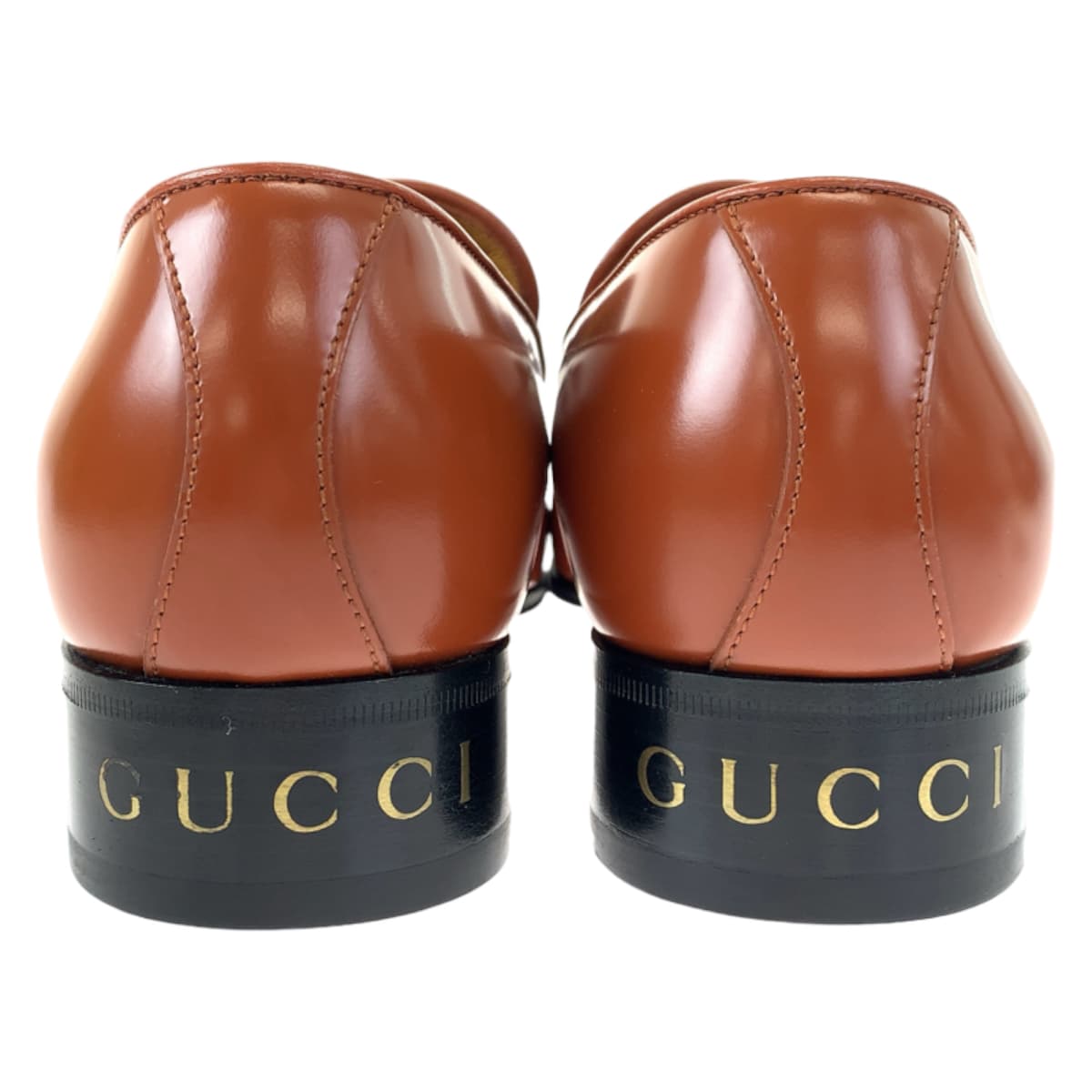18439
GUCCI グッチ タッセル サイズ6 ブラウン 茶 レザー 714681 ローファー 革靴 ドレスシューズ メンズ S68