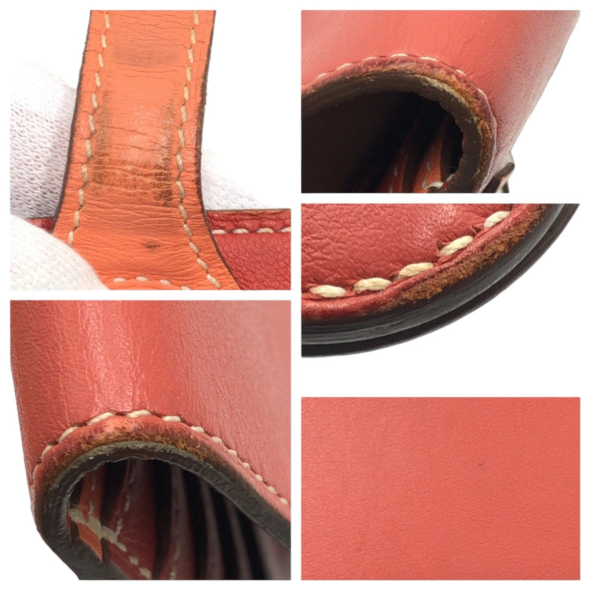 18441
HERMES エルメス ドゴンロング レッド サンギーヌ クレヴェット レザー 長財布 ロングウォレット □O刻印  レディース AB54