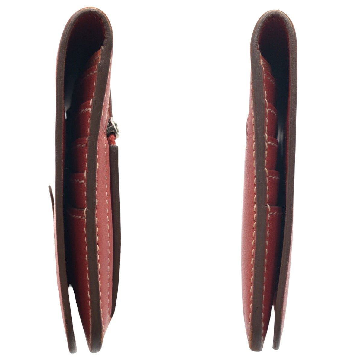 18441
HERMES エルメス ドゴンロング レッド サンギーヌ クレヴェット レザー 長財布 ロングウォレット □O刻印  レディース AB54