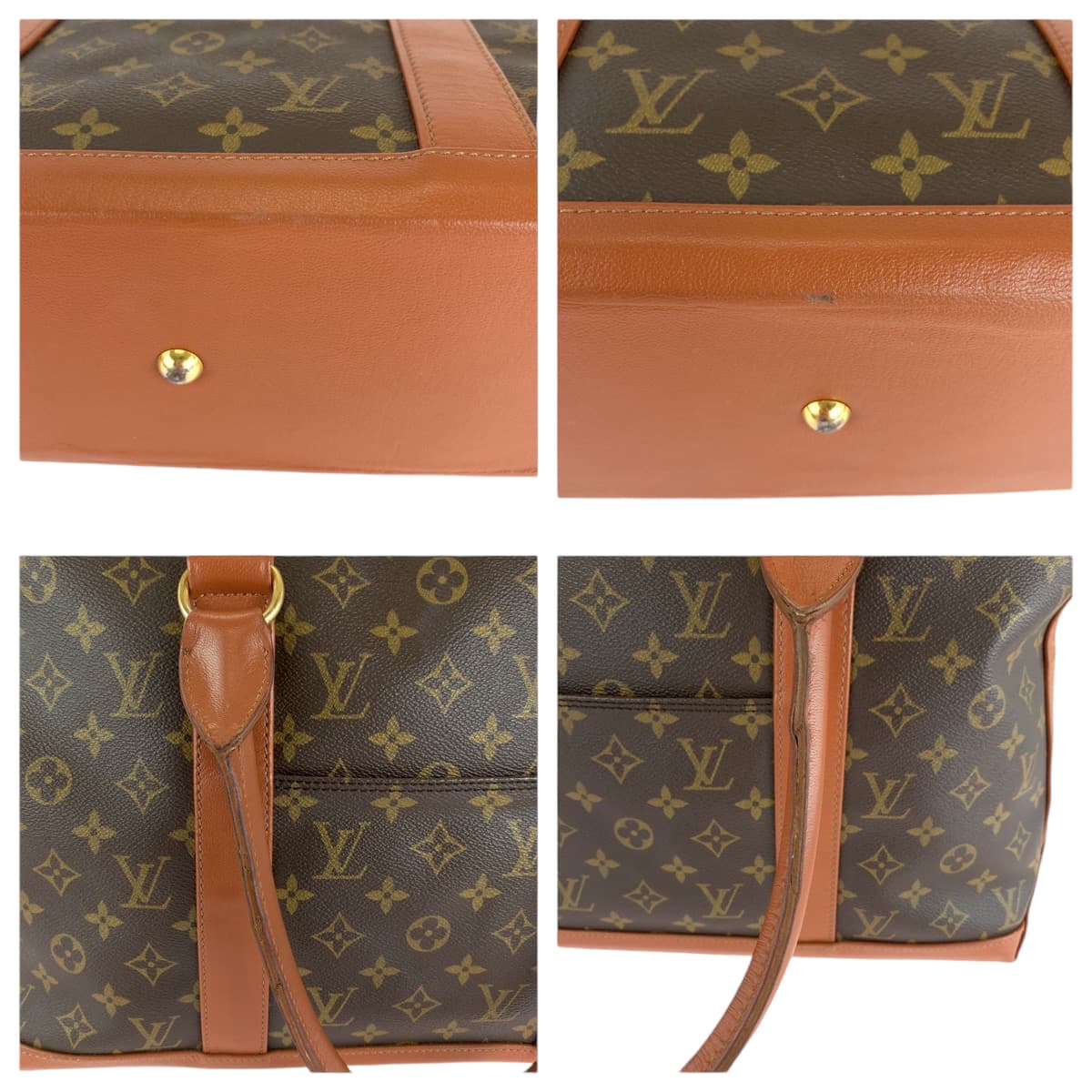 18442
LOUIS VUITTON ルイヴィトン モノグラム ウィークエンドPM 男女兼用 ブラウン ゴールド金具 PVC M42425 トートバッグ ショルダーバッグ  メンズ AB50