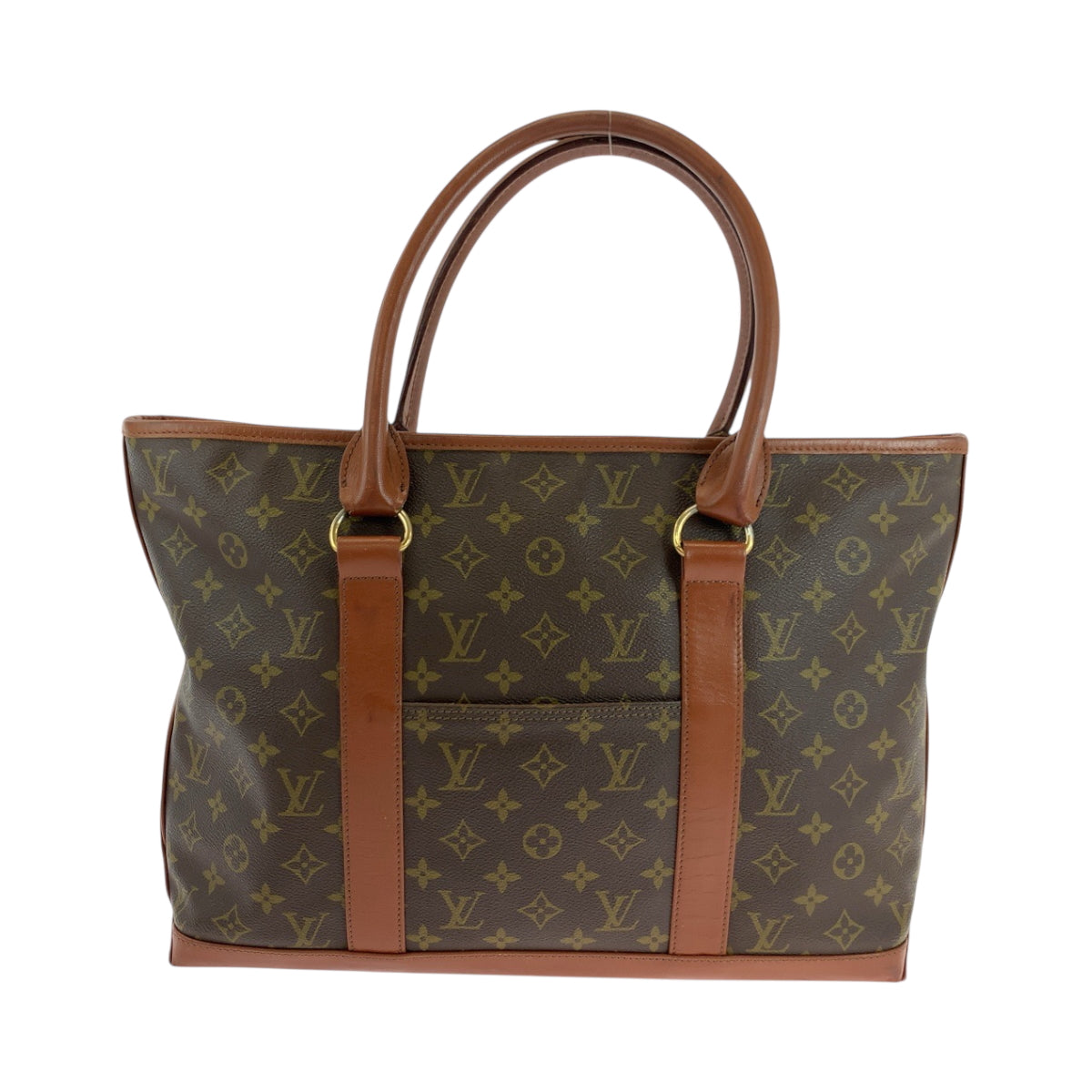 18446
LOUIS VUITTON ルイヴィトン モノグラム サックウィークエンドPM ブラウン ゴールド金具 PVC M42425 トートバッグ ショルダーバッグ  メンズ AB50