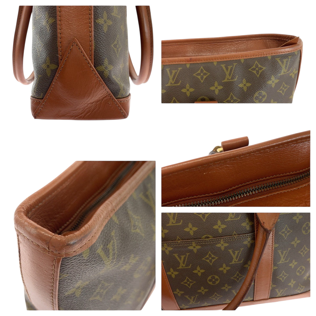 18446
LOUIS VUITTON ルイヴィトン モノグラム サックウィークエンドPM ブラウン ゴールド金具 PVC M42425 トートバッグ ショルダーバッグ  メンズ AB50