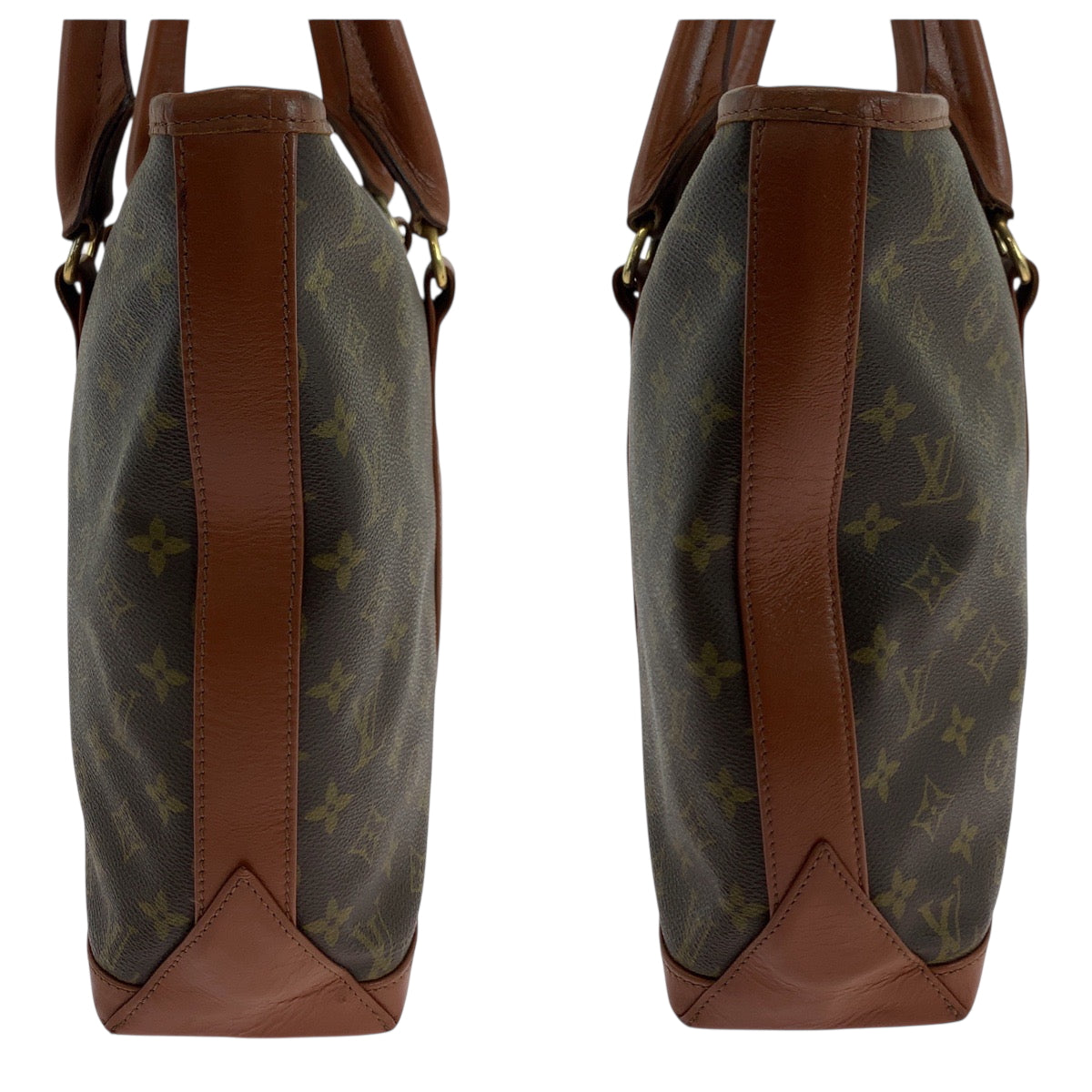 18446
LOUIS VUITTON ルイヴィトン モノグラム サックウィークエンドPM ブラウン ゴールド金具 PVC M42425 トートバッグ ショルダーバッグ  メンズ AB50