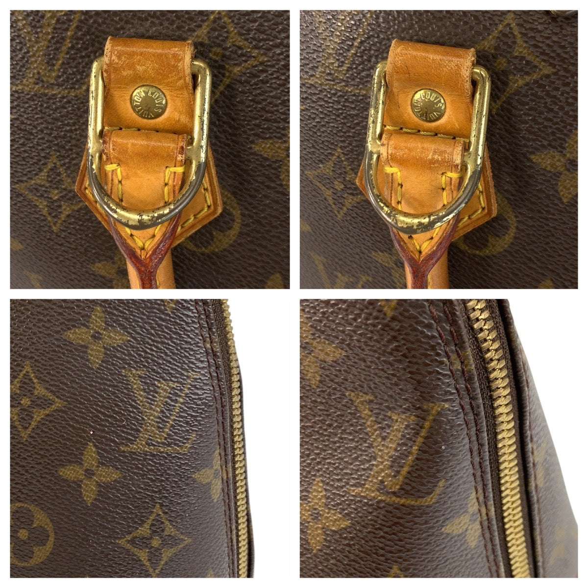 18448
LOUIS VUITTON ルイヴィトン モノグラム アルマ ブラウン ゴールド金具 PVC / レザー M51130 ハンドバッグ  レディース AB40