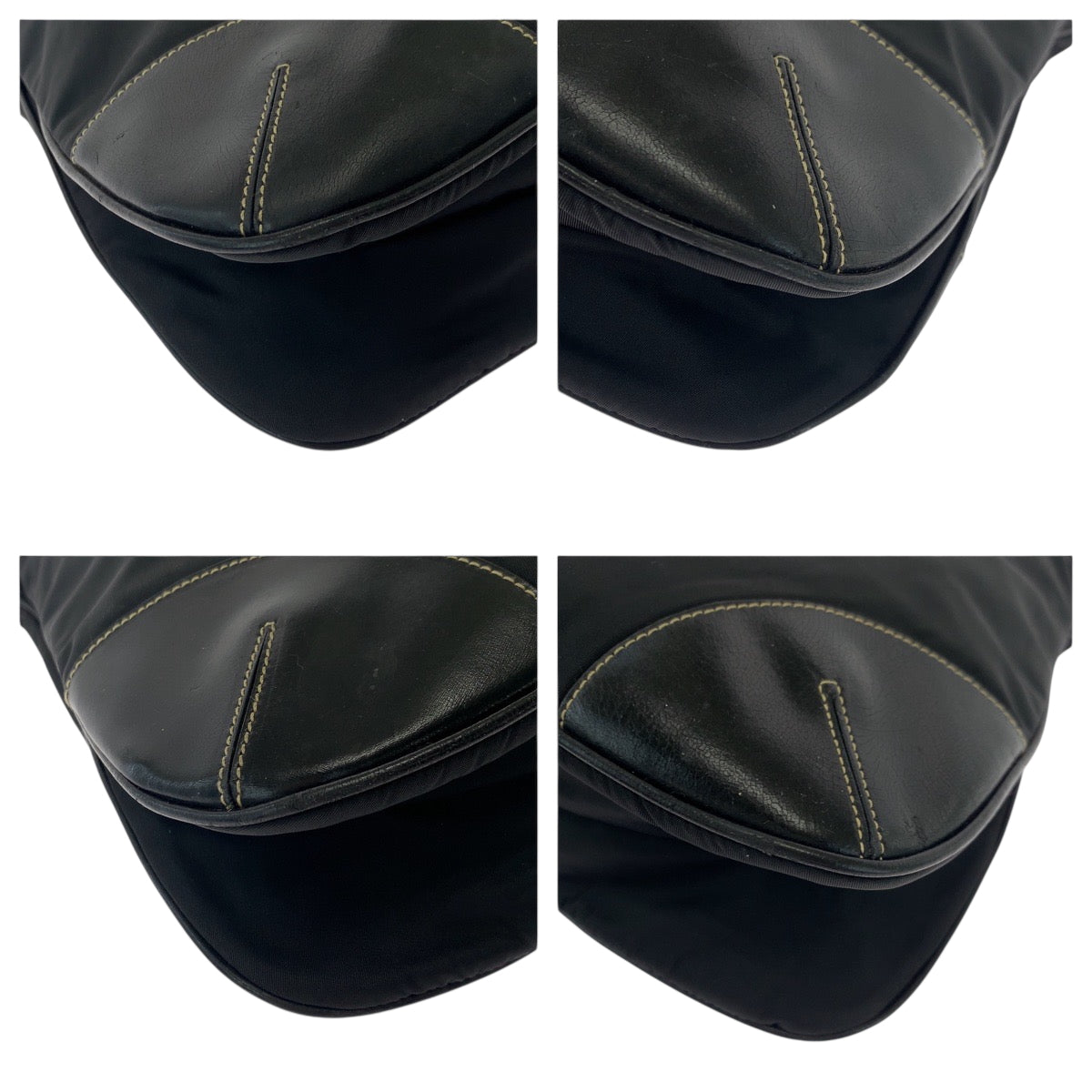 18454
PRADA プラダ テスート 三角ロゴプレート ブラック 黒 シルバー金具 ナイロン 7 ショルダーバッグ ポシェット  レディース AB40